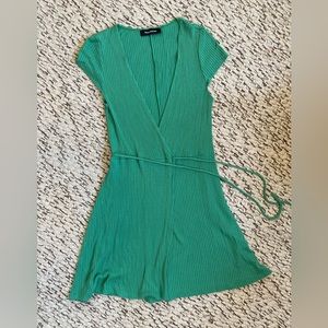 Reformation mini wrap dress